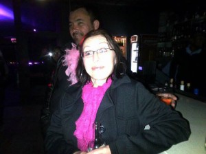 Elizabeth's face when her name was called up for the winner.